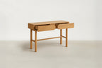 Oak Fluted Console with Sculptural Drawer Fronts for Entryway & Living Room