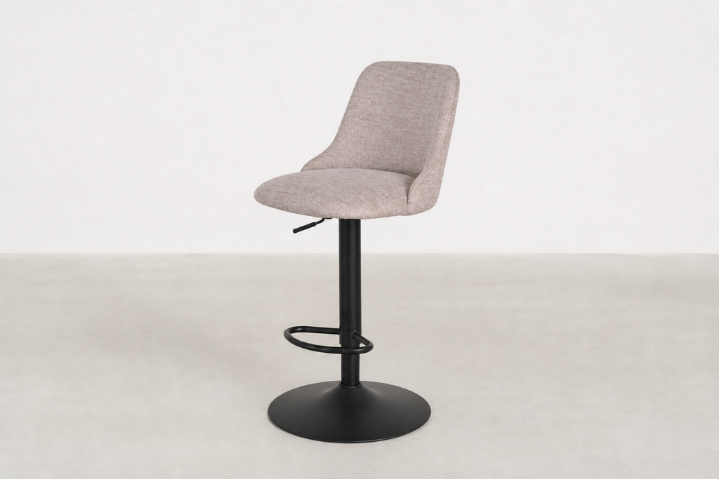 Modern Adjustable Bar Stool with 360° Swivel & Height Lever for Kitchen & Island