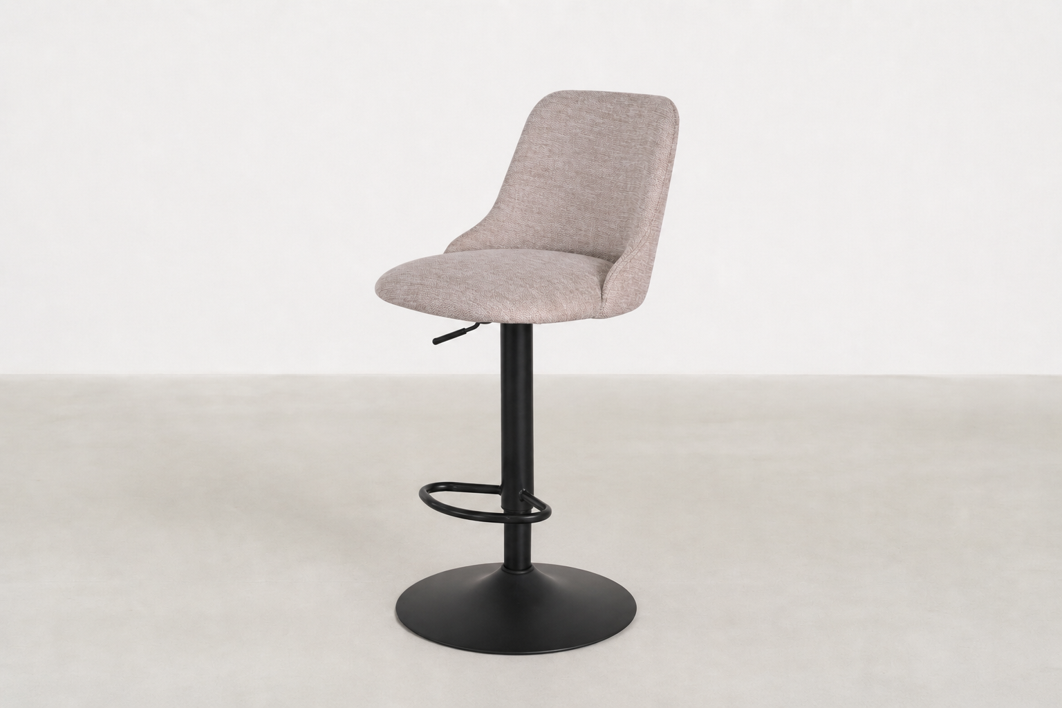 Modern Adjustable Bar Stool with 360° Swivel & Height Lever for Kitchen & Island
