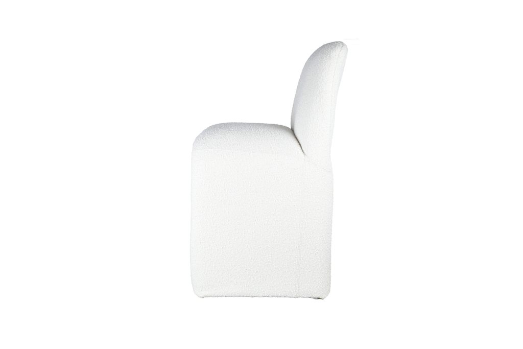 Bouclé Bar Stool with Sculptural Curves for Kitchen & Bar