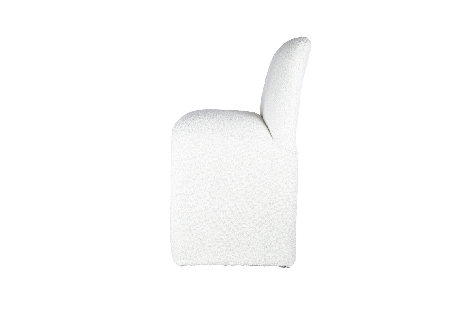 Bouclé Bar Stool with Sculptural Curves for Kitchen & Bar