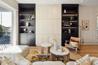 Terrazzo Marble & Ash Wood End Table with Natural Calm Finish for Living Room