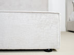 Cotton Upholstered Storage Bed with Lift-Up Compartment for Bedroom