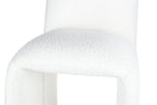 Bouclé Bar Stool with Sculptural Curves for Kitchen & Bar