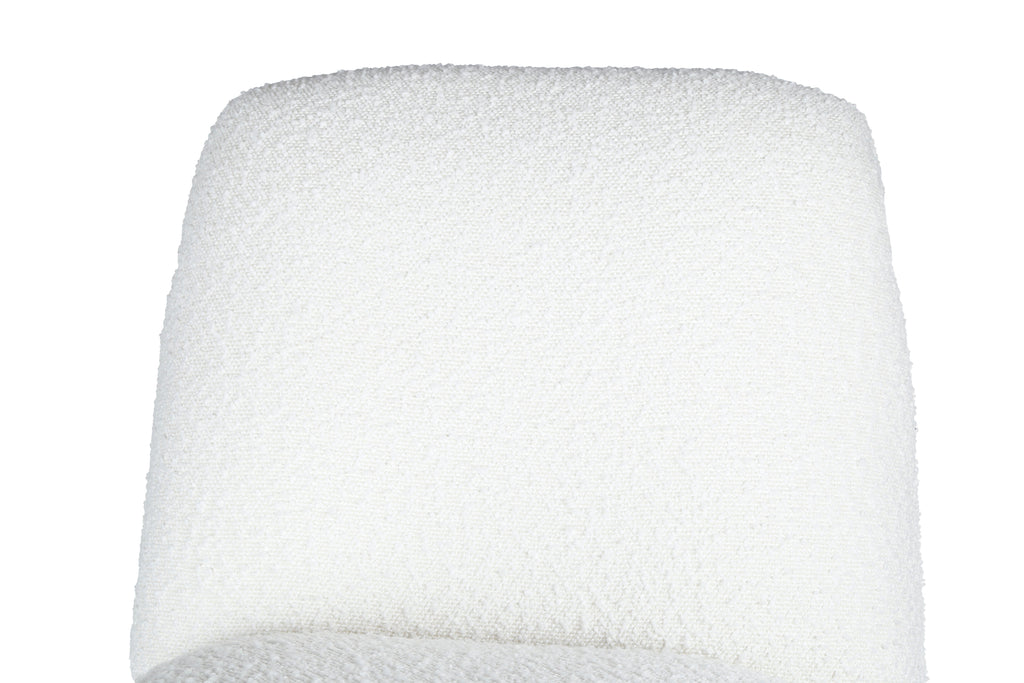 Bouclé Bar Stool with Sculptural Curves for Kitchen & Bar