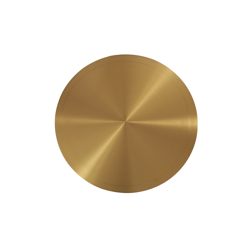 Marble & Brushed Gold End Table with Sculptural Minimal Form for Living Room & Bedroom