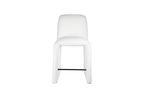 Bouclé Bar Stool with Sculptural Curves for Kitchen & Bar